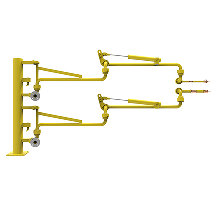 下裝鶴管的三大特點(圖1) 液化烴下裝鶴管